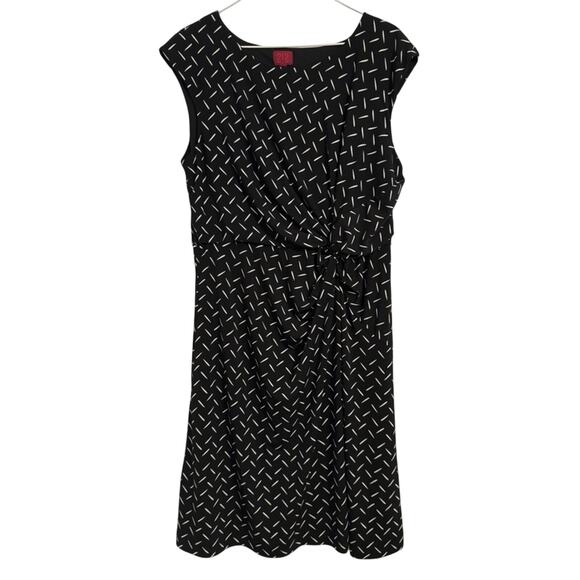 212 Collection Women's L Classic Twist Side Knot Slinky Stretch Dress Timeless - Picture 1 of 9